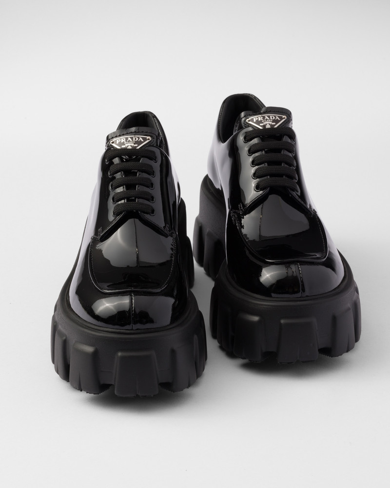 Monolith patent leather lace-up shoes 6