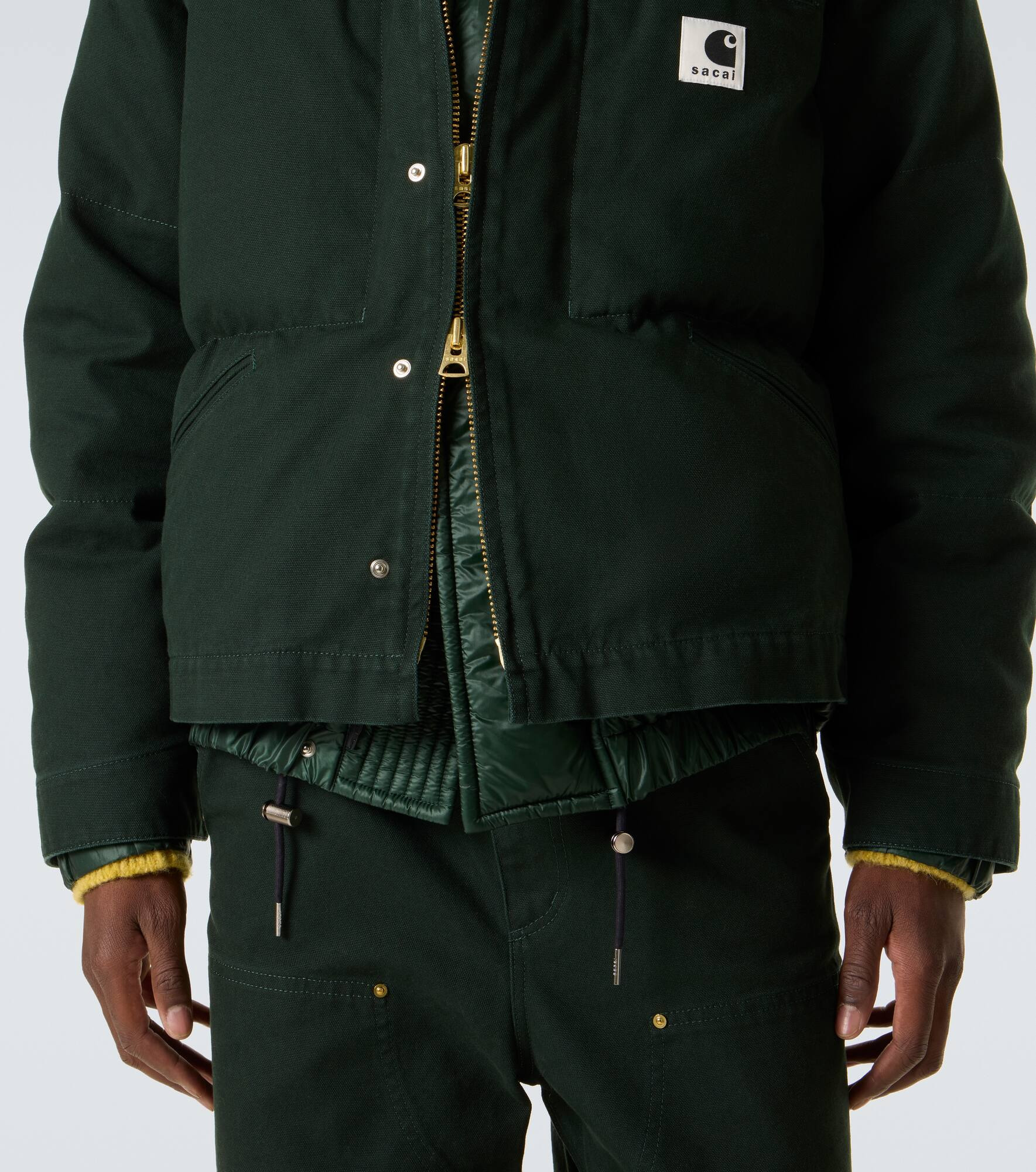 x Carhartt cotton canvas down jacket - 6