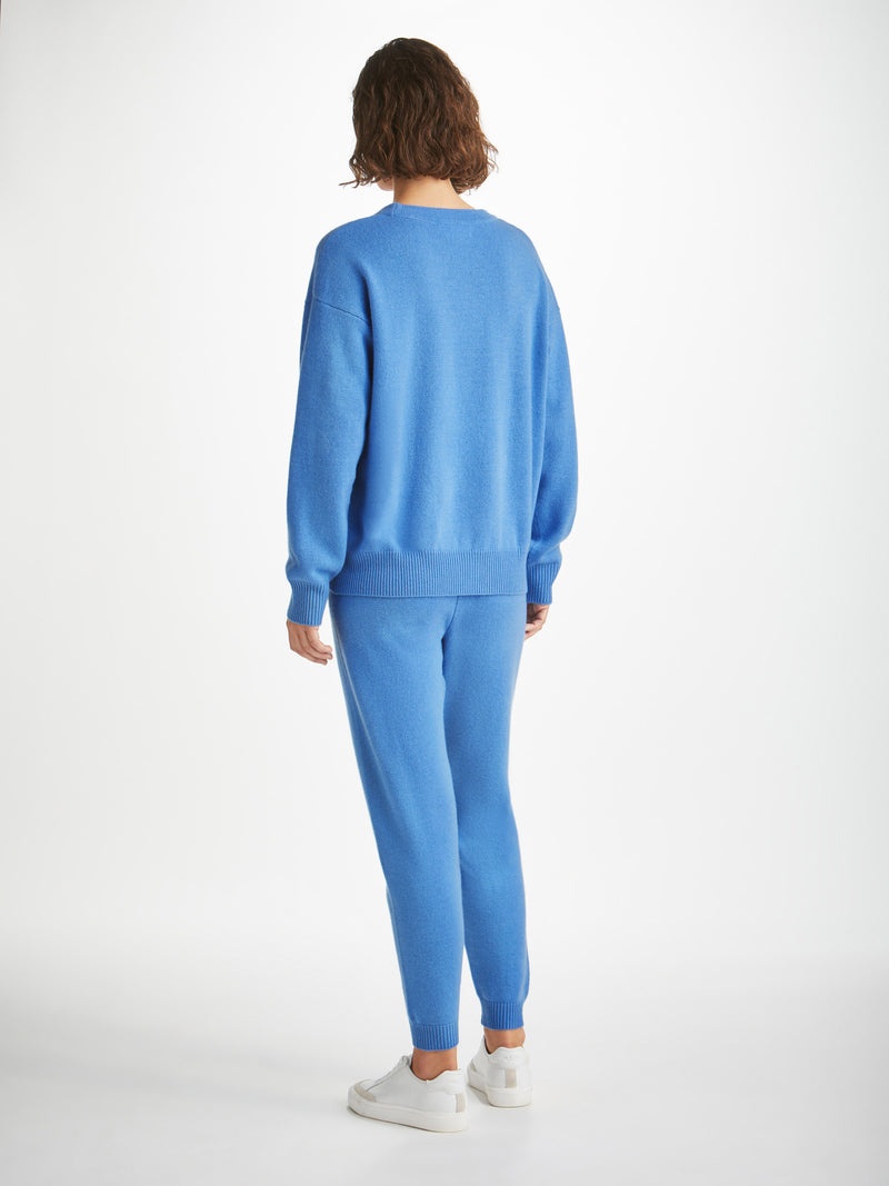 Women's Relaxed Sweater Daphne Cashmere Cornflower - 4