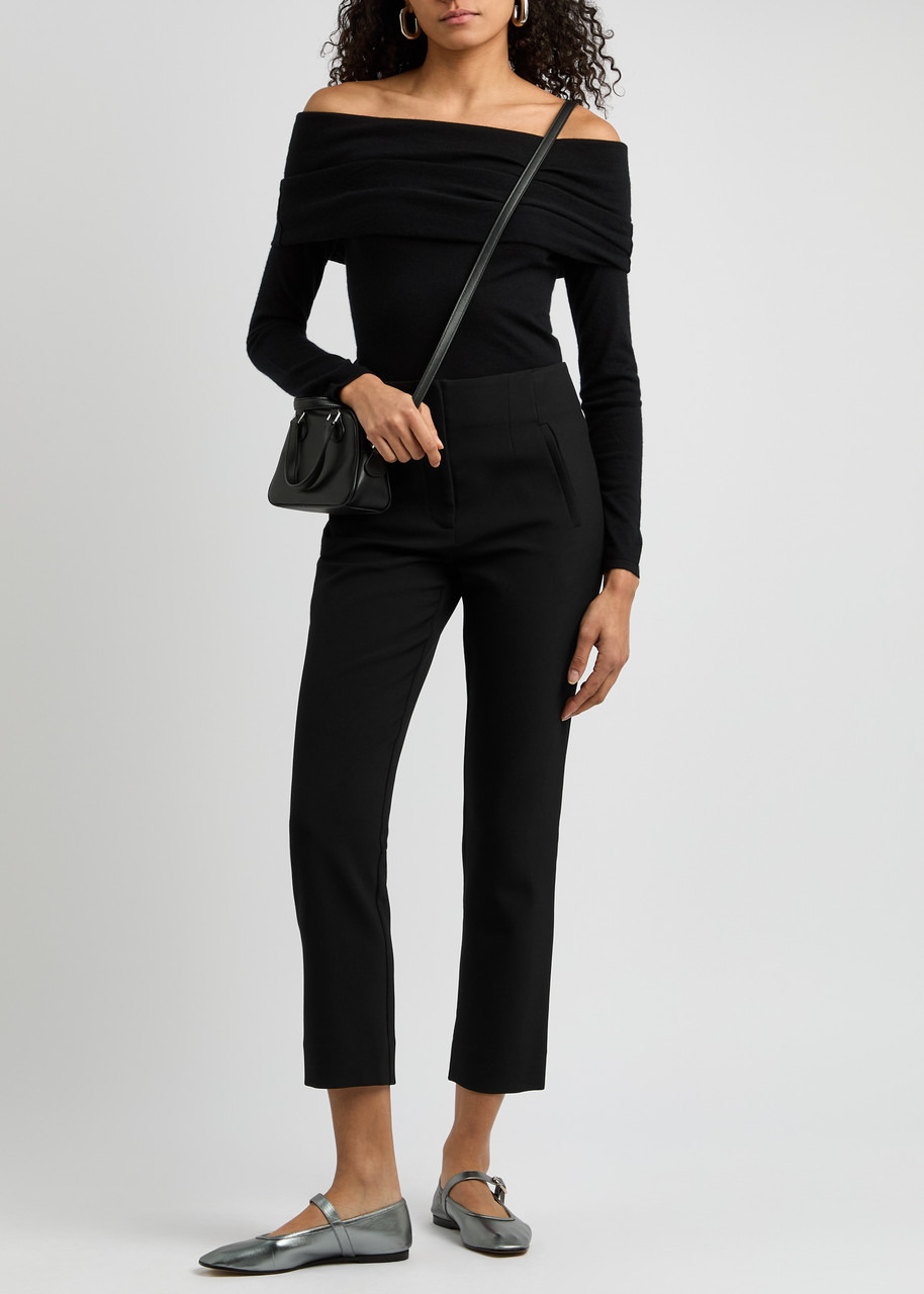 Veronica Beard Stila Cropped Slim-leg Jersey Trousers - 4