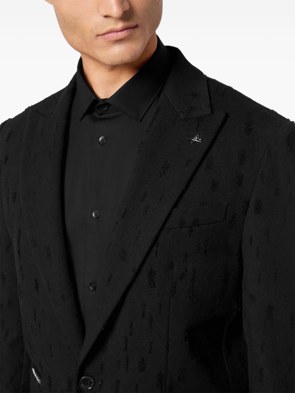 distressed blazer - 5
