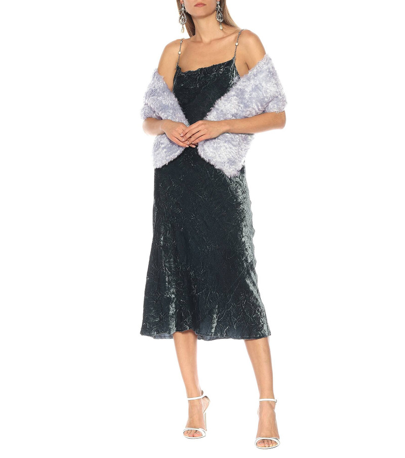 Miu Miu Mohair, cotton and virgin wool scarf outlook