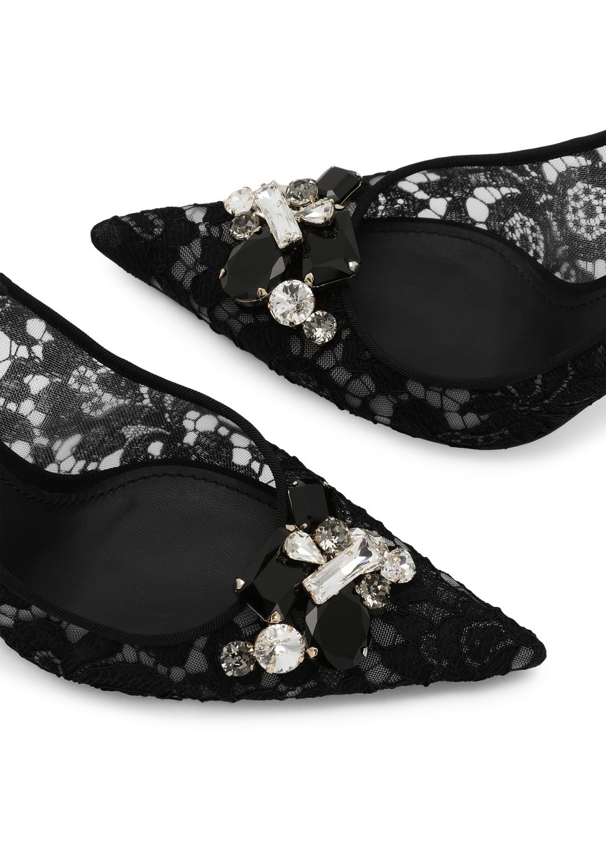 Slingbacks in lurex lace - 5