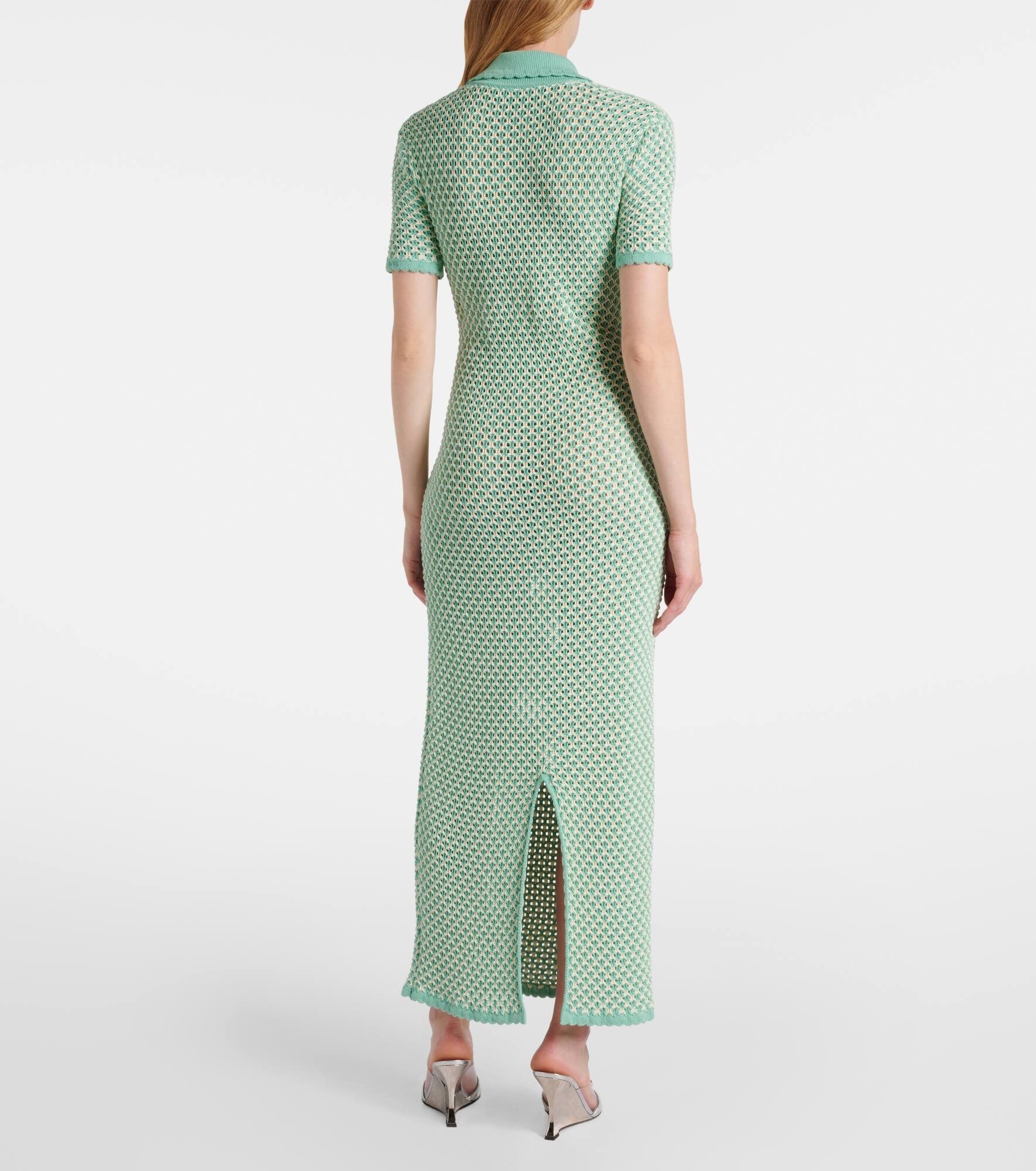 Crochet cotton-blend maxi dress - 3