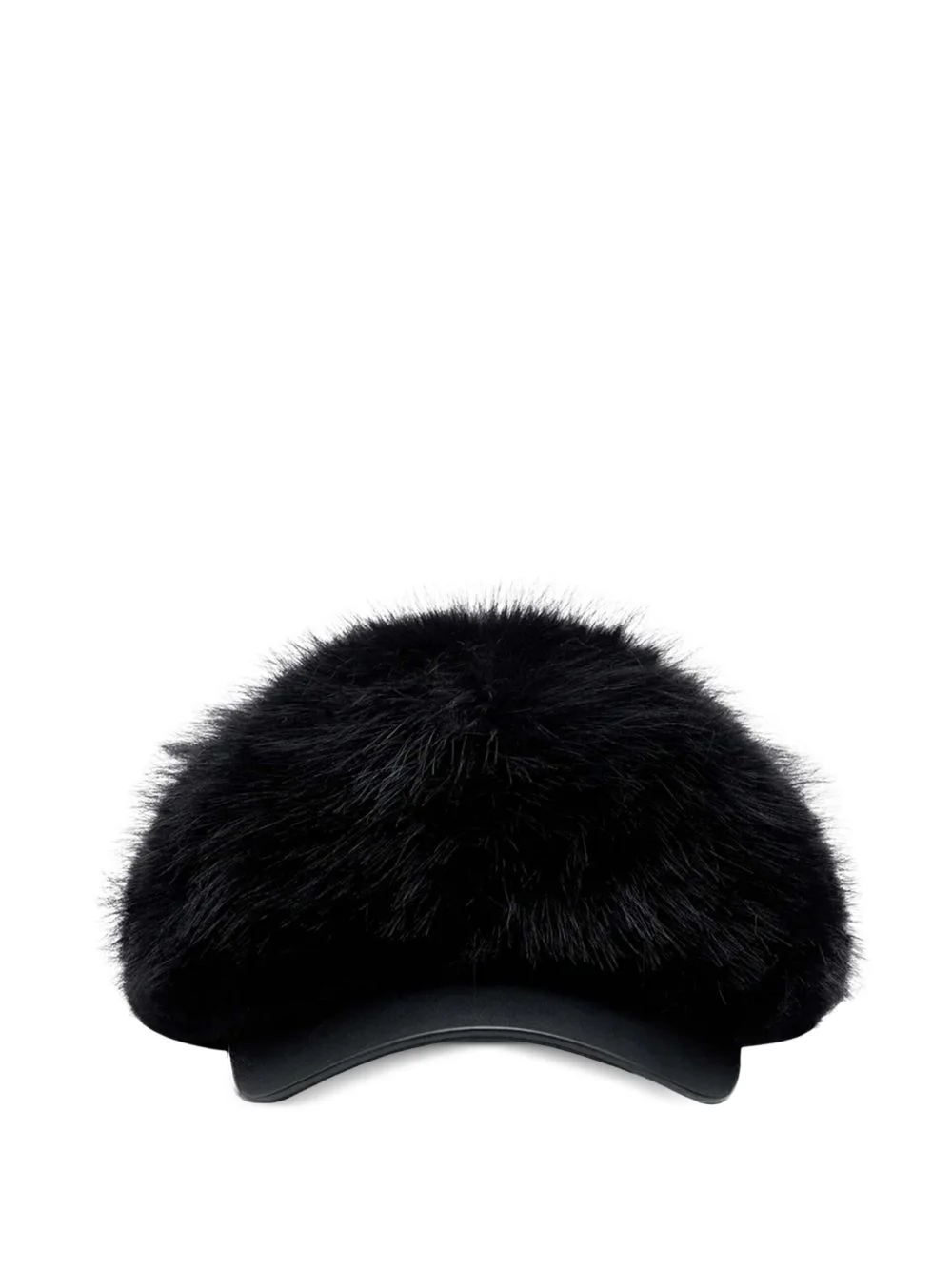 faux-fur baseball cap - 1