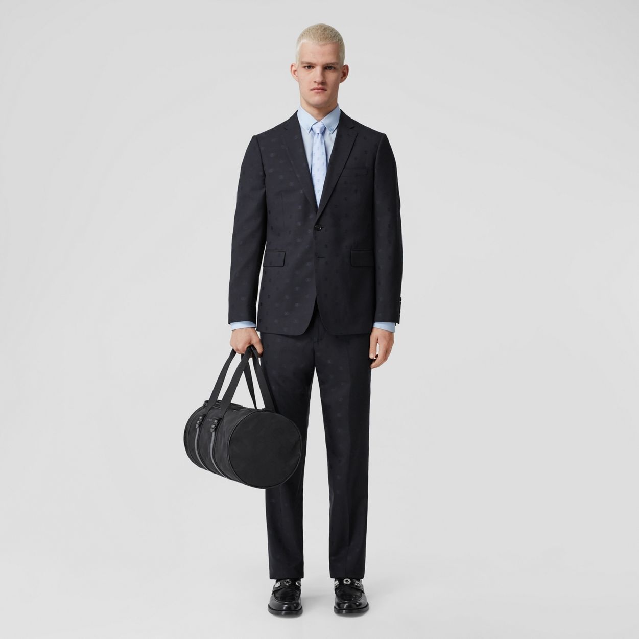 Classic Fit Monogram Wool Tailored Trousers - 2
