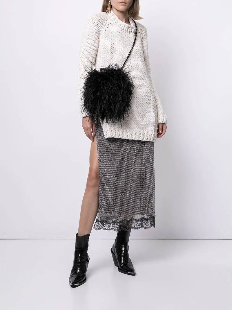 N°21 open-back crew-neck jumper outlook