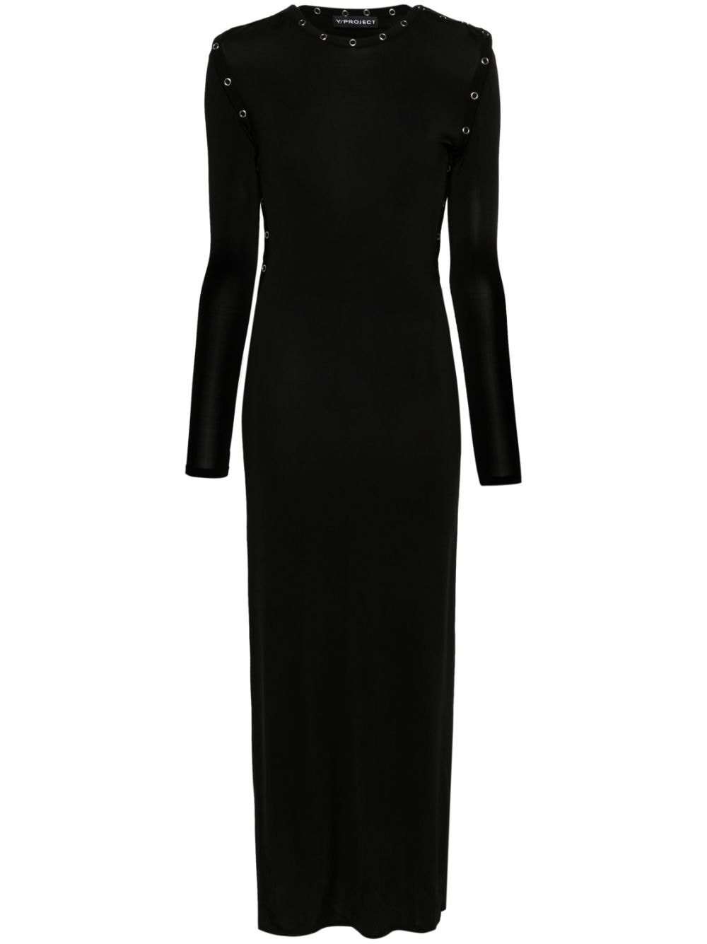 detachable-sleeves maxi dress - 1