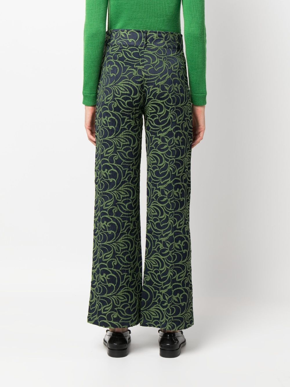 Yoshitomo jacquard trousers - 4