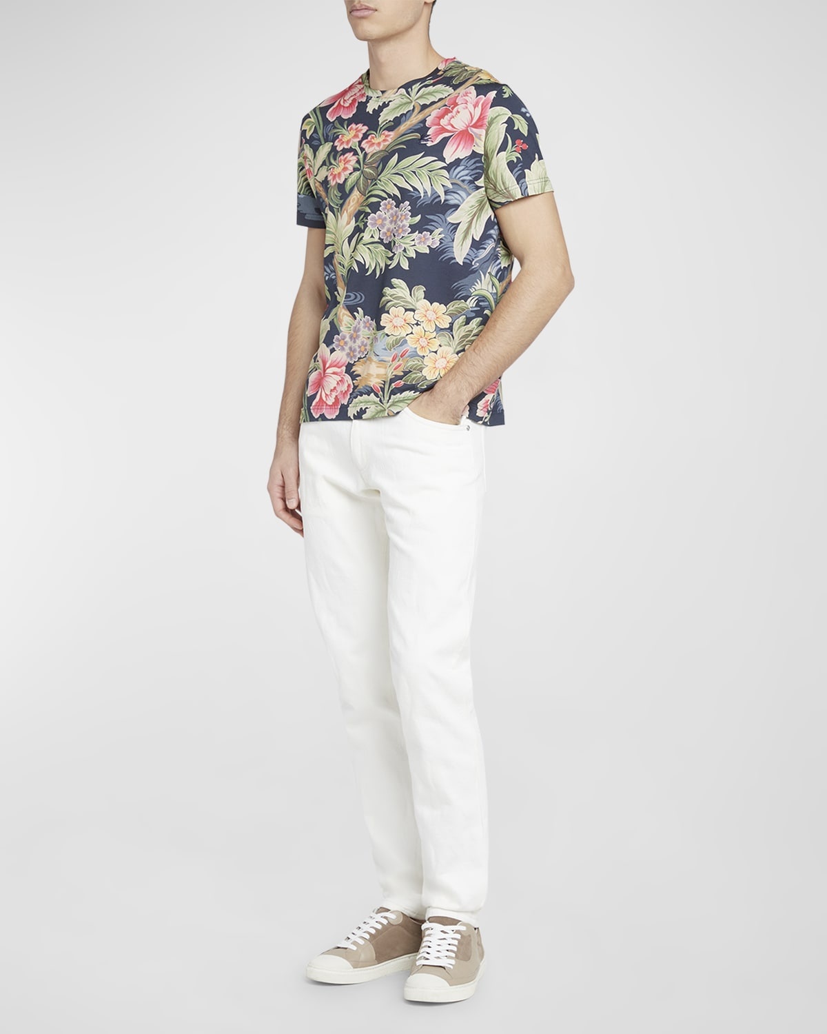 Men's Floral-Print T-Shirt - 3