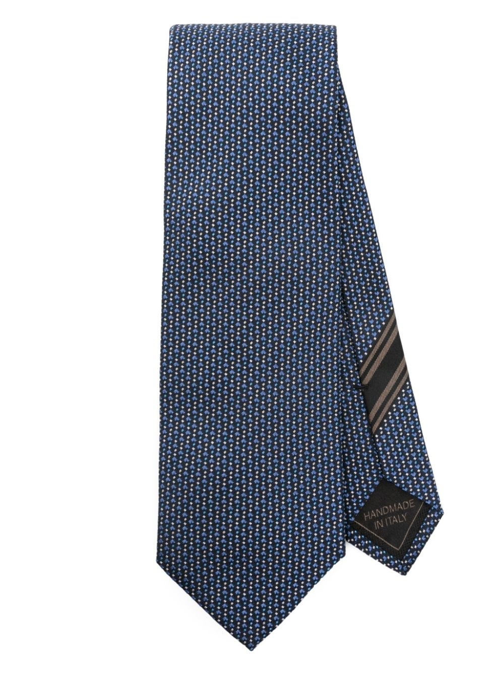 jacquard silk tie - 1