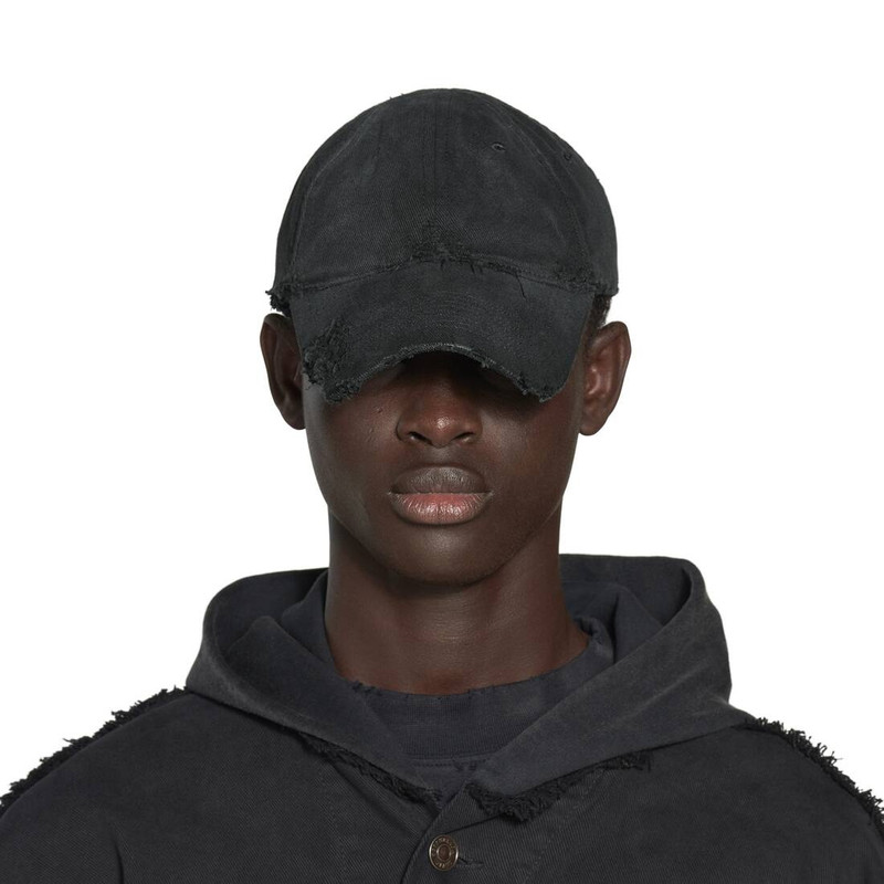 Dog Bite Cap in Black Faded 5