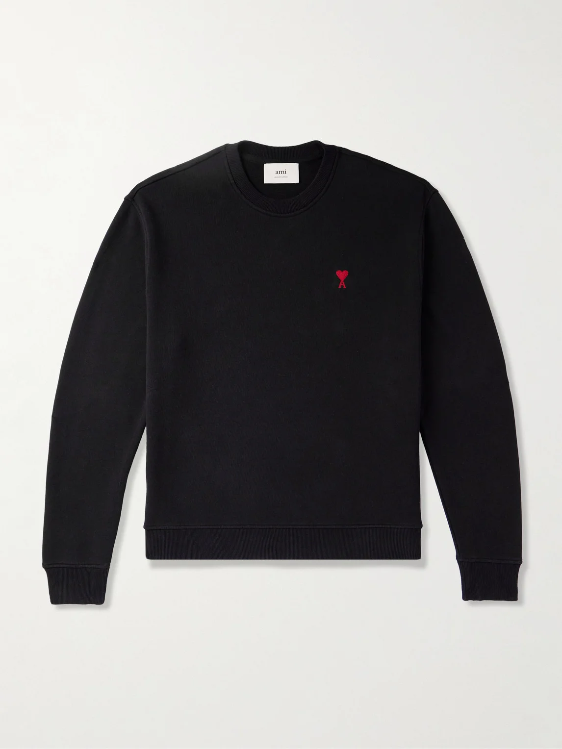 Ami de Coeur Logo-Embroidered Cotton-Blend Jersey Sweatshirt - 1