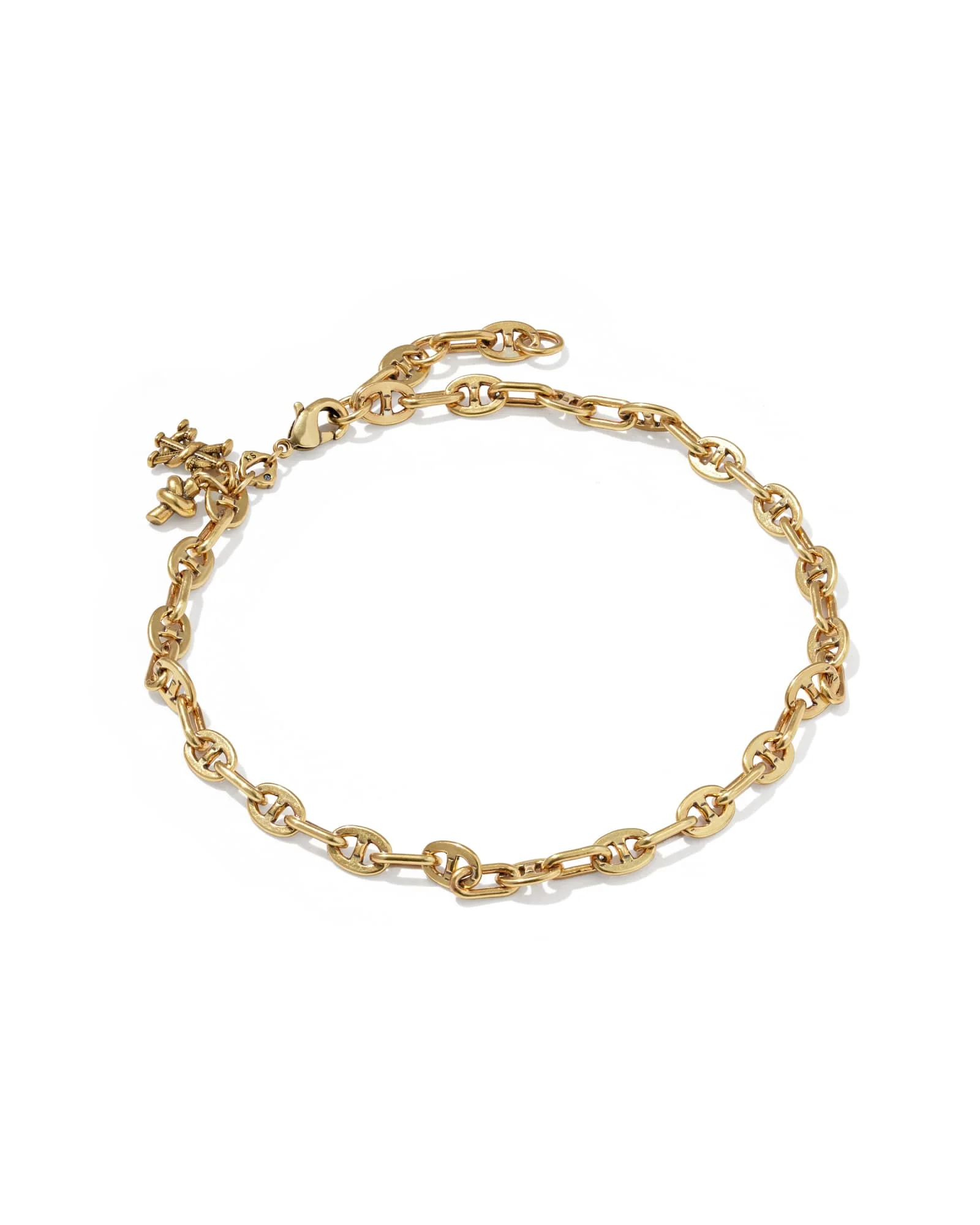 Parker Knot Vintage Gold Anklet - 1