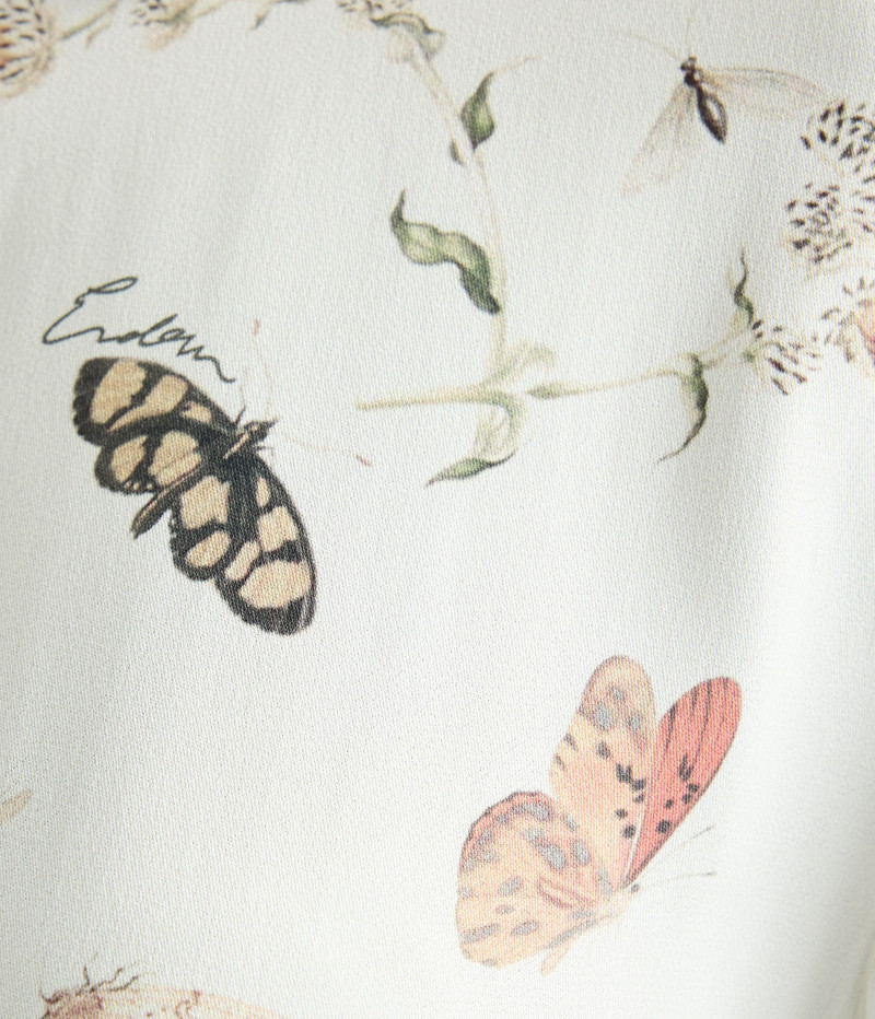 PRINTED CREPE LONG SLEEVE SHIRT 5