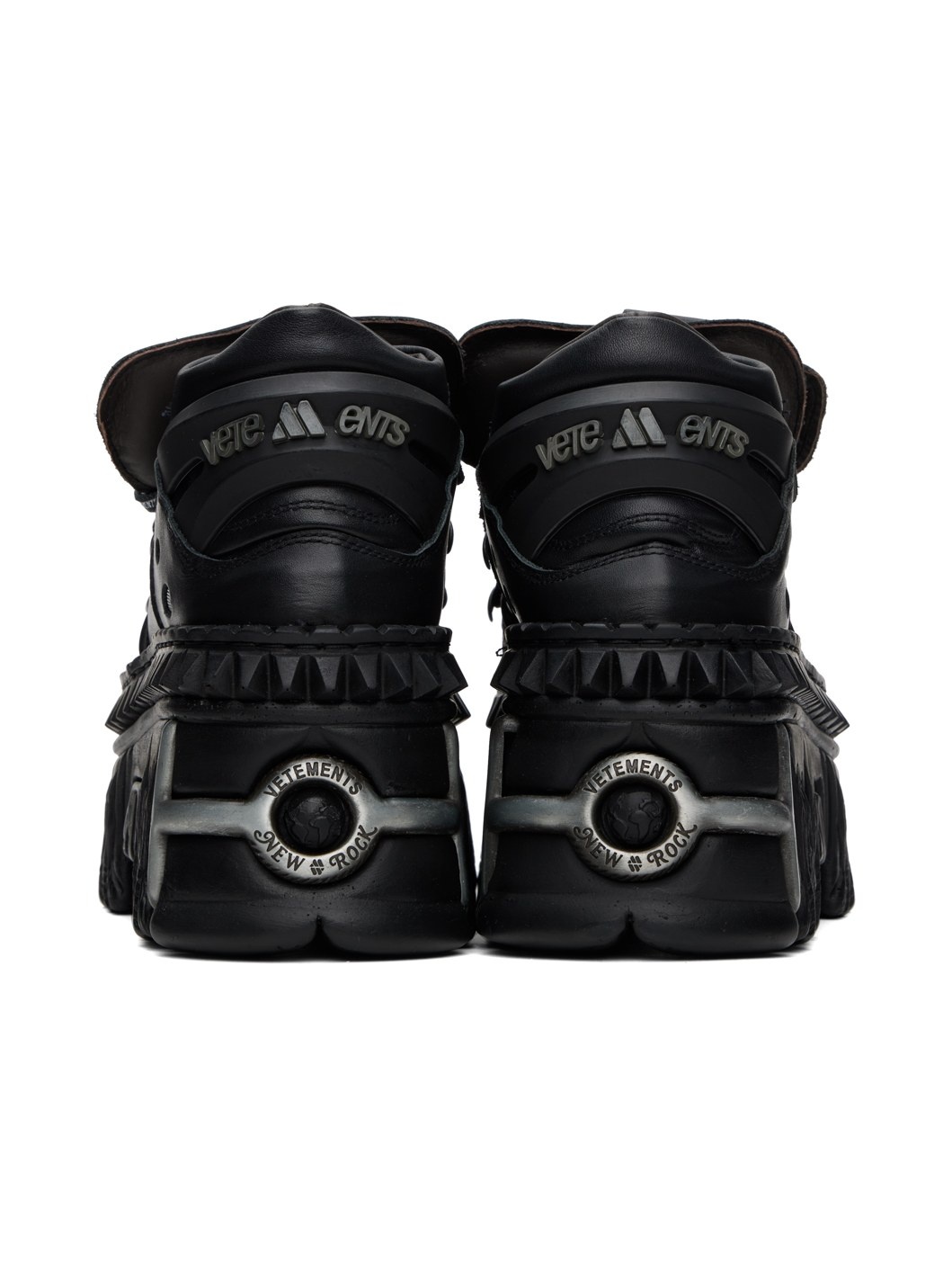 Black New Rock Edition Platform Sneakers - 2