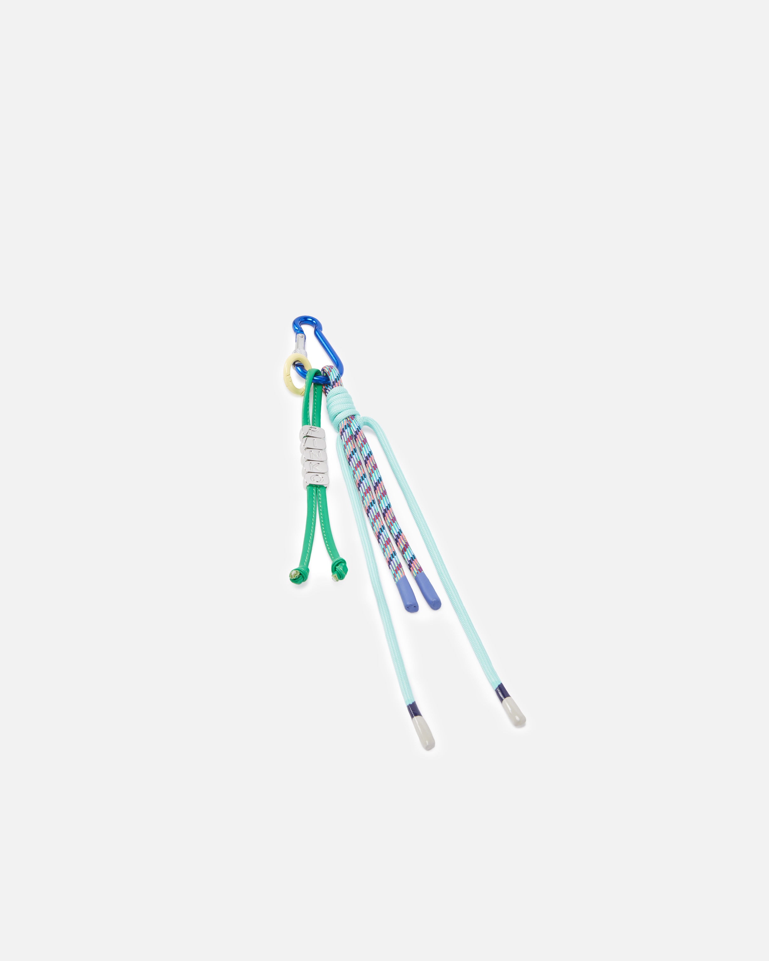 CHARM KEYRING WITH COLOURED CORDS AND LOGO-BRANDED STRIP - 2