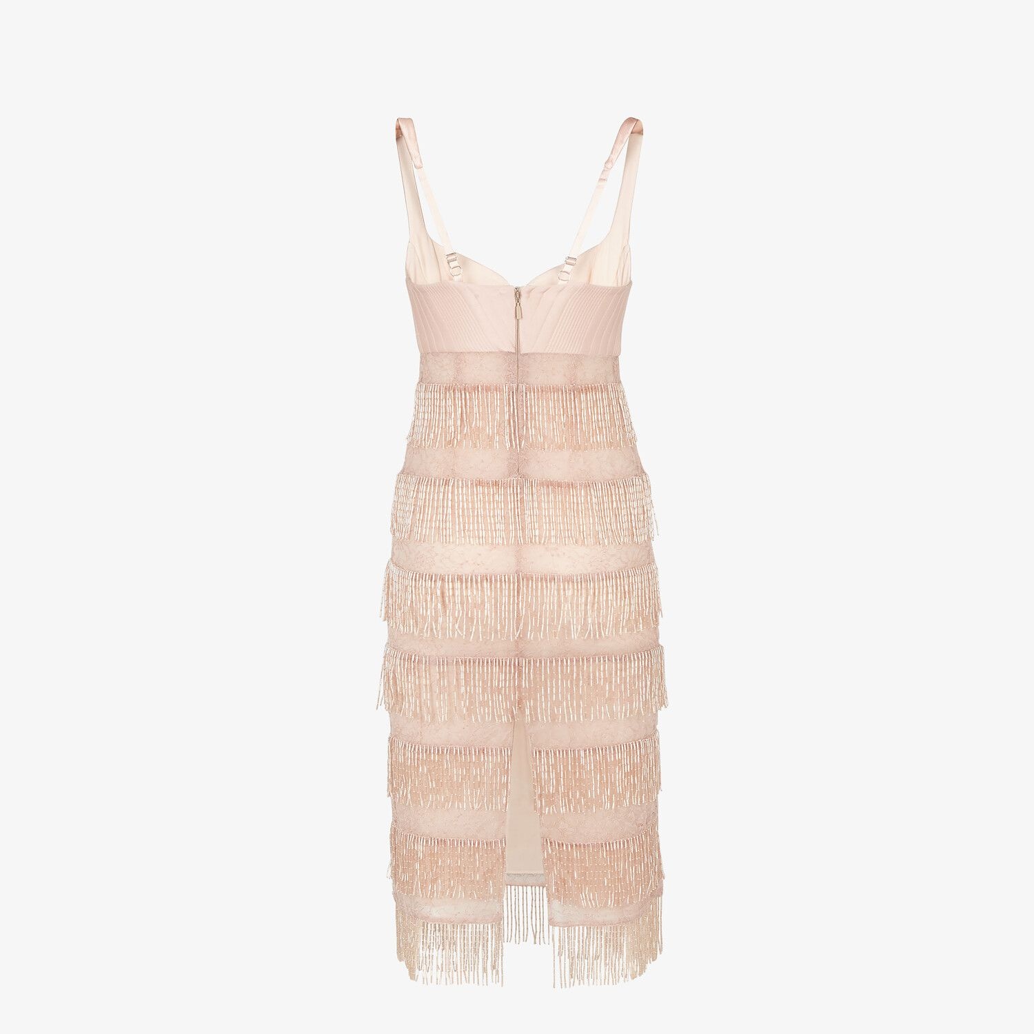 Pink silk and lace dress - 2