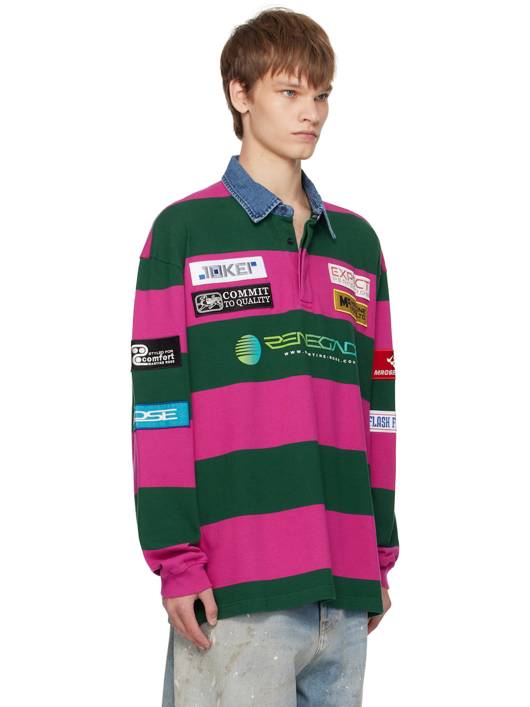 Purple & Green Rugby Polo - 2