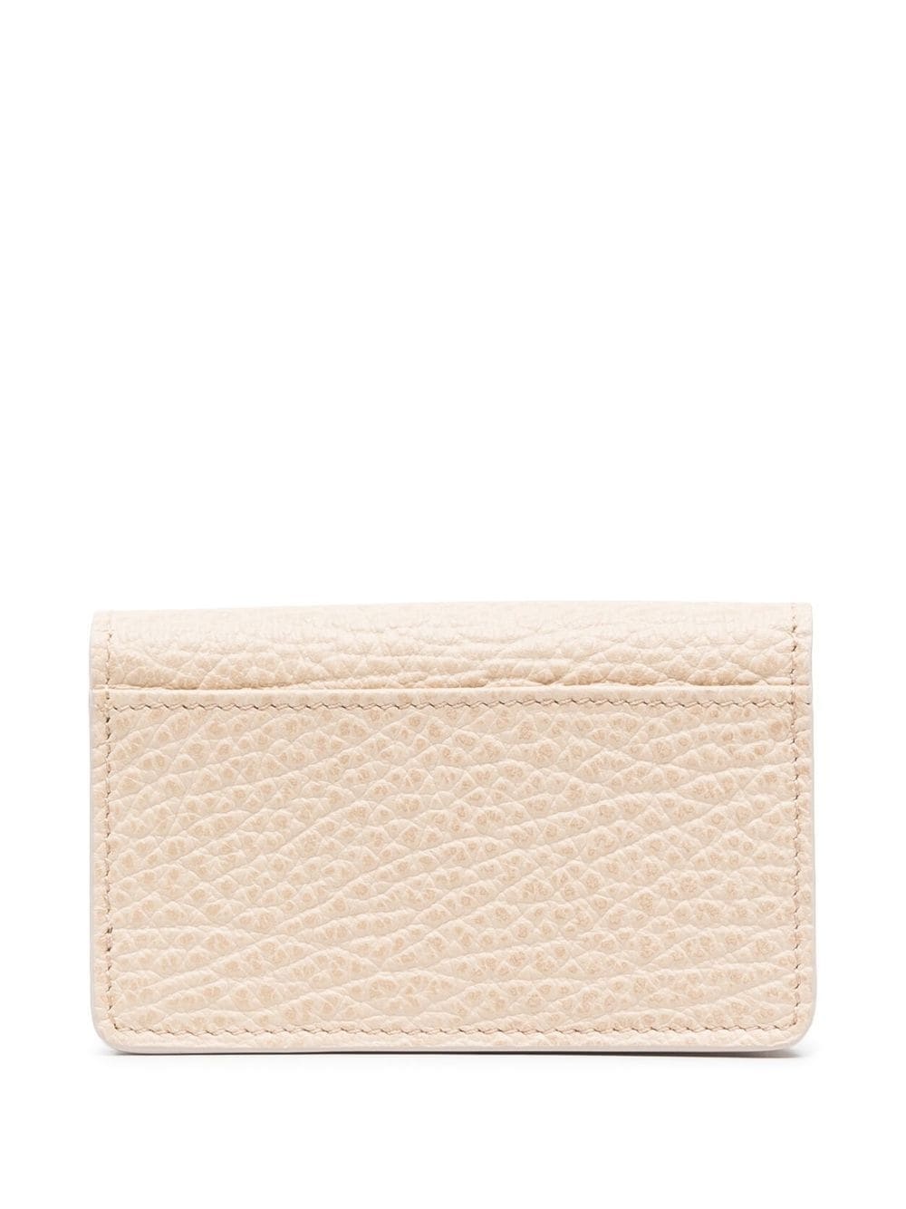 four-stitch grained leather purse - 2