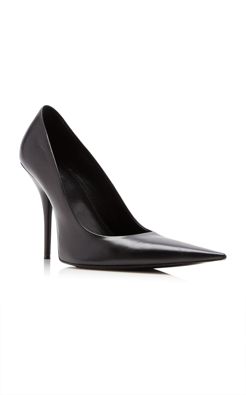 BALENCIAGA Avenue Nappa Leather Heeled Pumps black outlook
