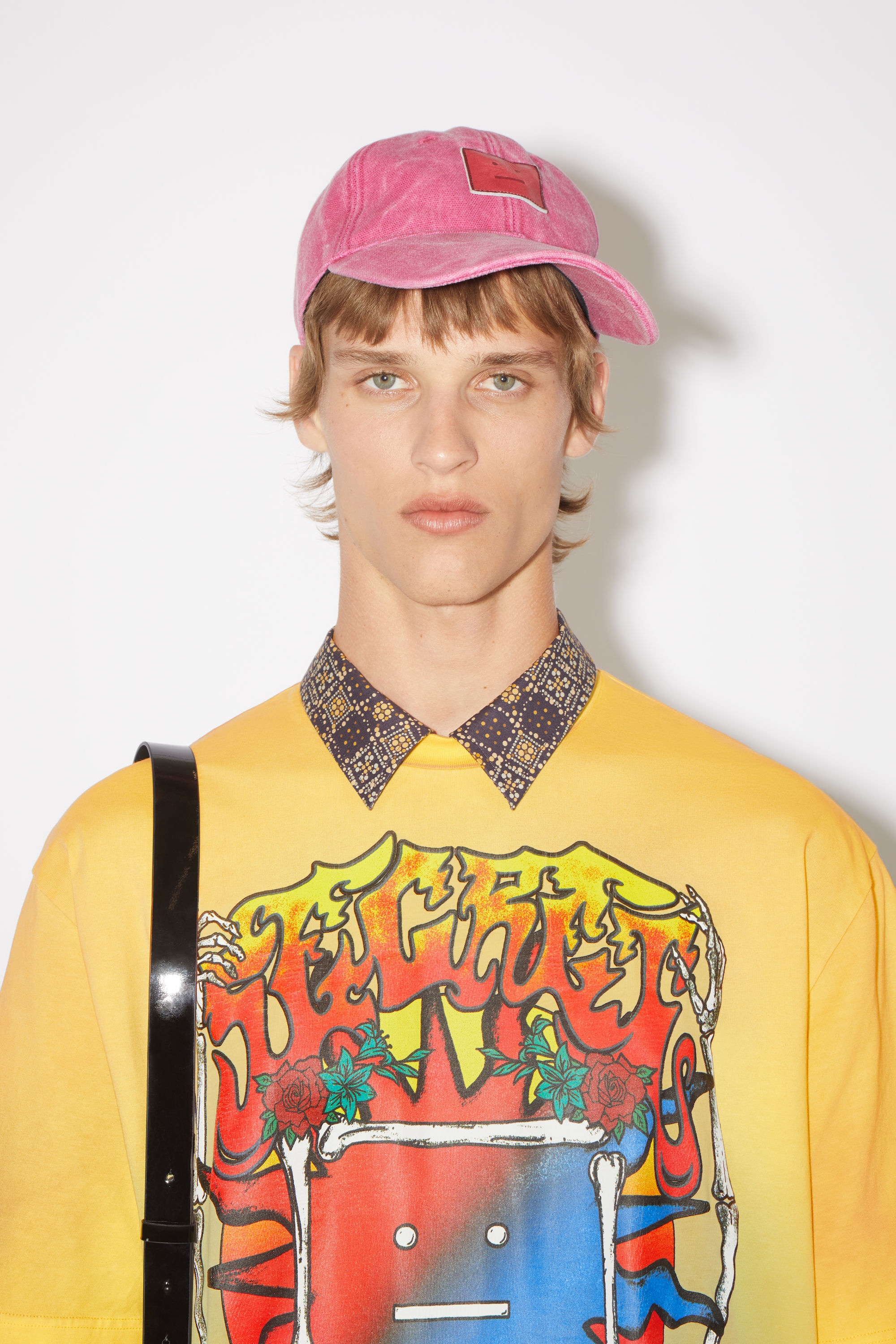 Screen print t-shirt - Yellow/brown - 4