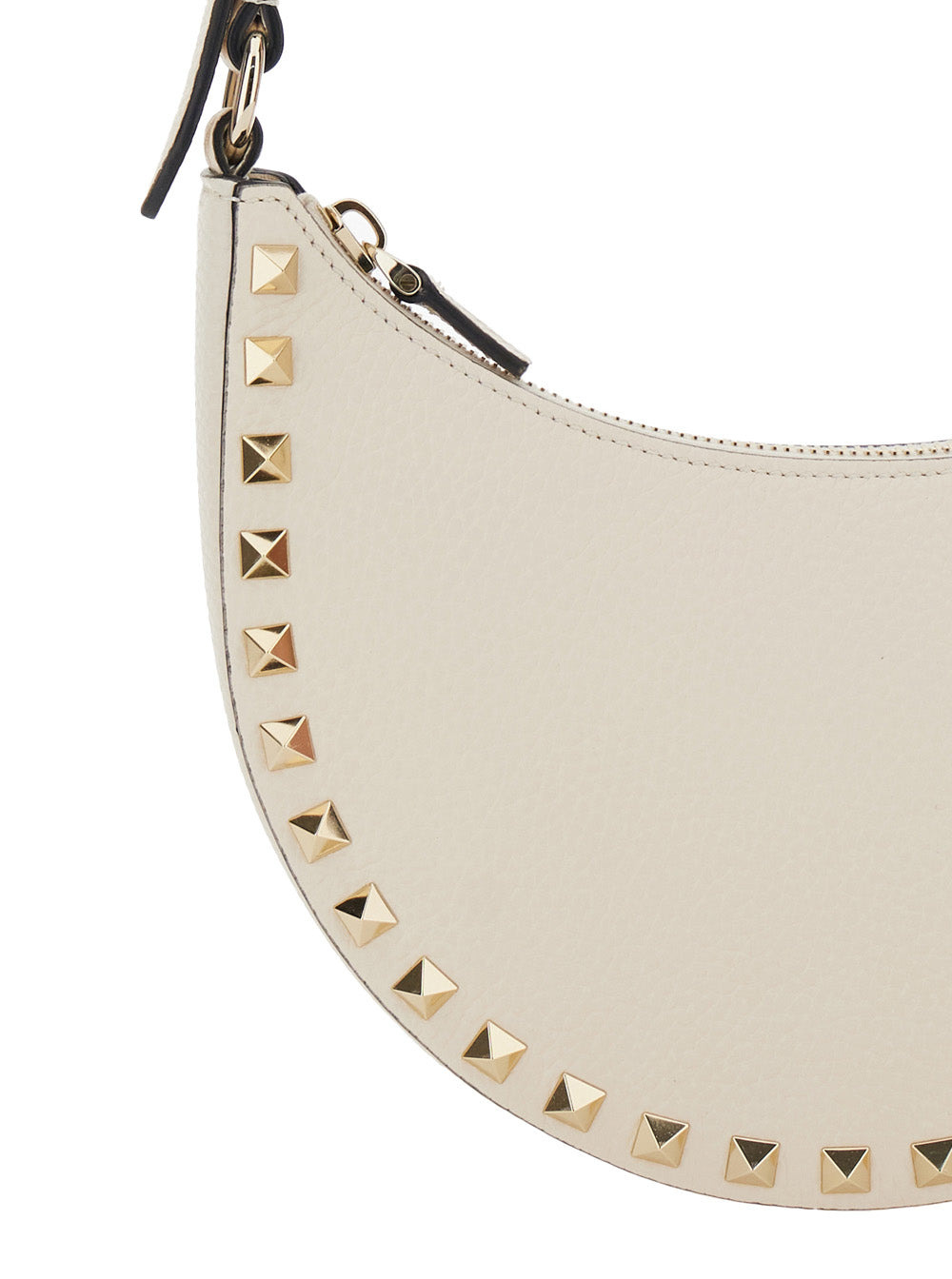 Valentino Garavani Women 'Rockstud' White Mini Bag With Rockstud Embellishments And Adjustable Shoul - 5