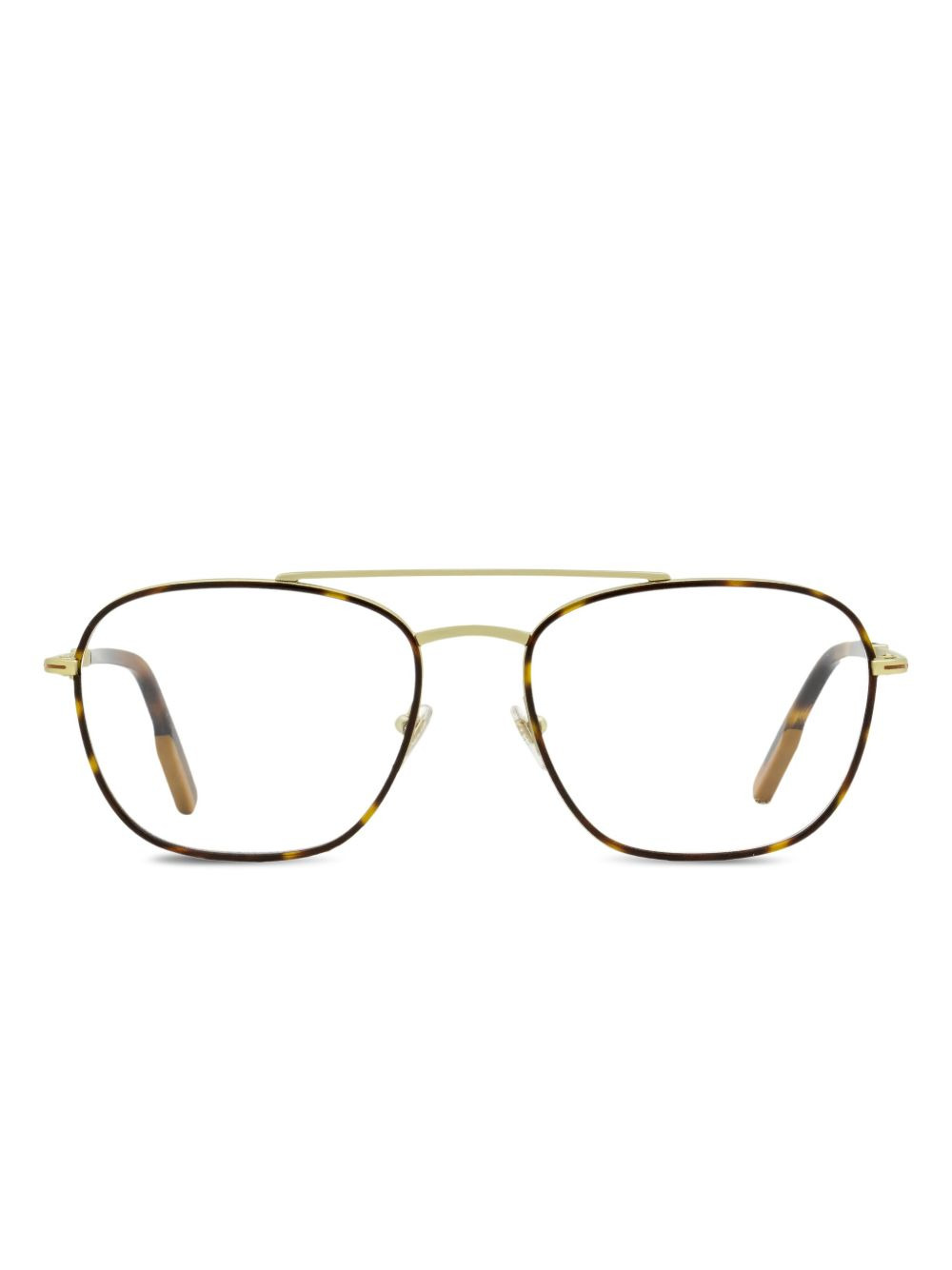 5183 double-bridge rectangle glasses - 1