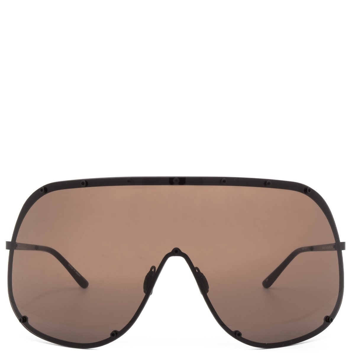 Brown Lens Shield Sunglasses in Brown - 1