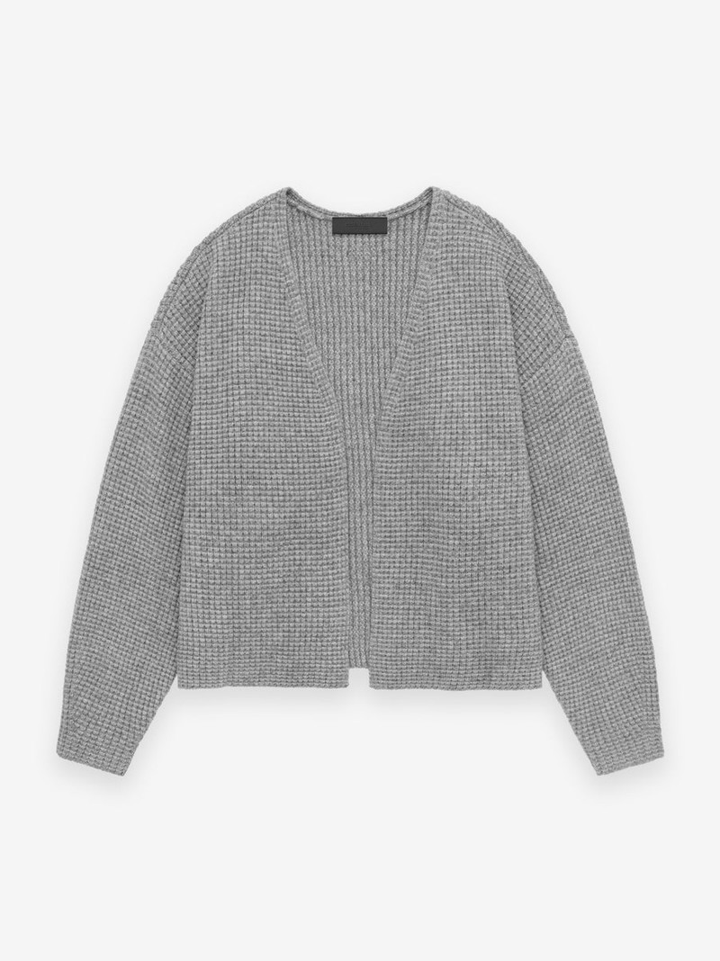 Heavy Waffle Cardigan - 1