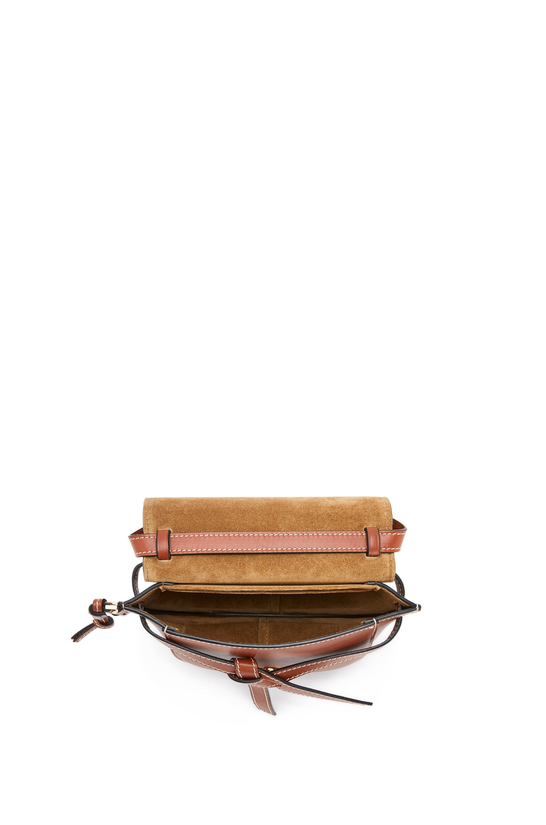 Mini Gate dual bag in natural calfskin - 5