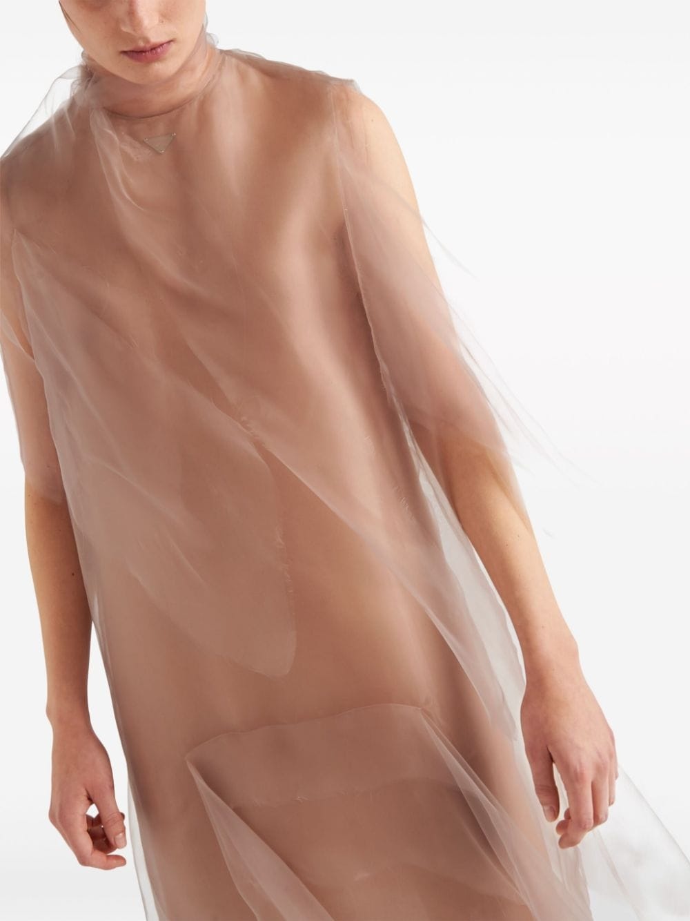 technical voile dress - 5
