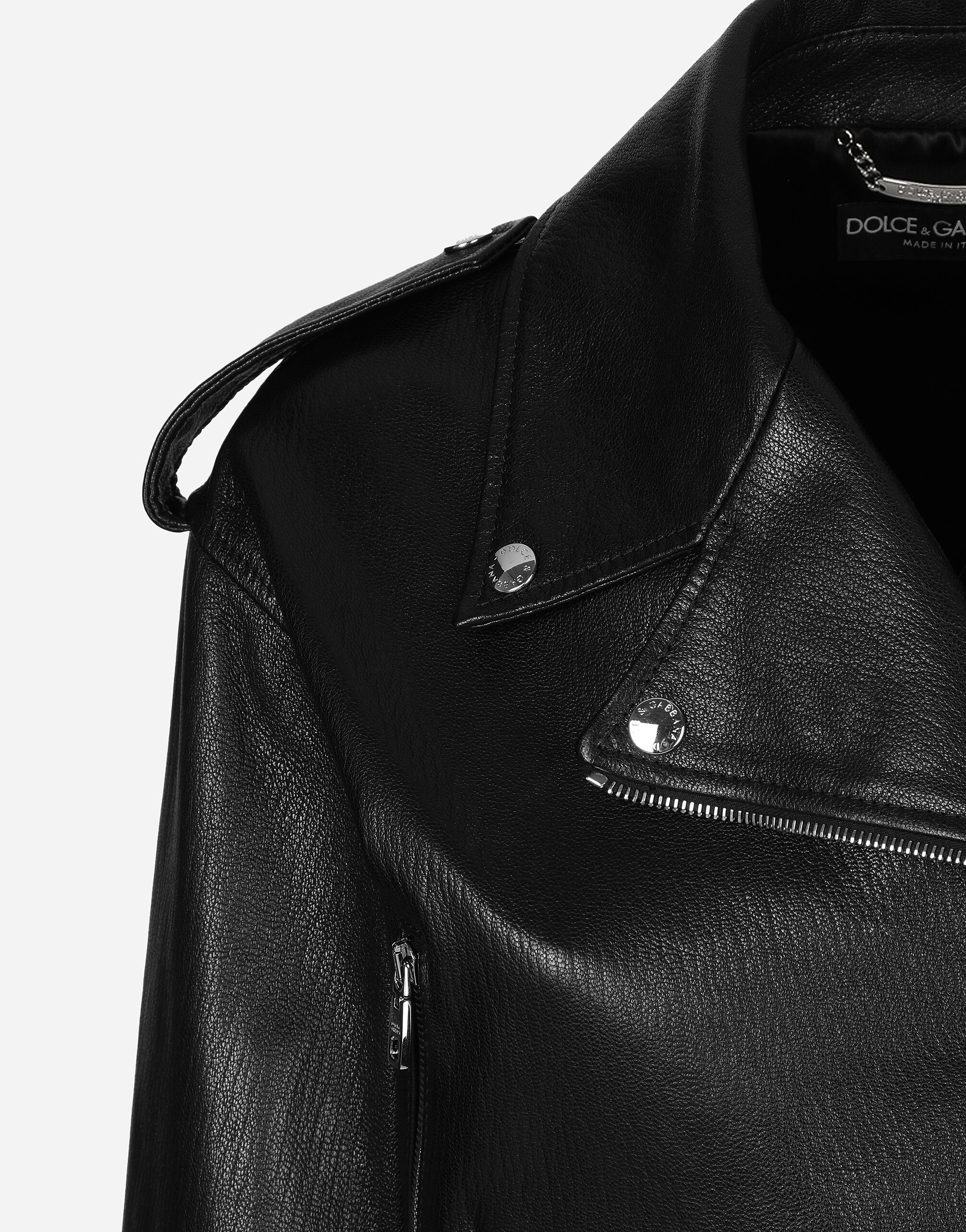 Plongé nappa leather biker jacket - 4