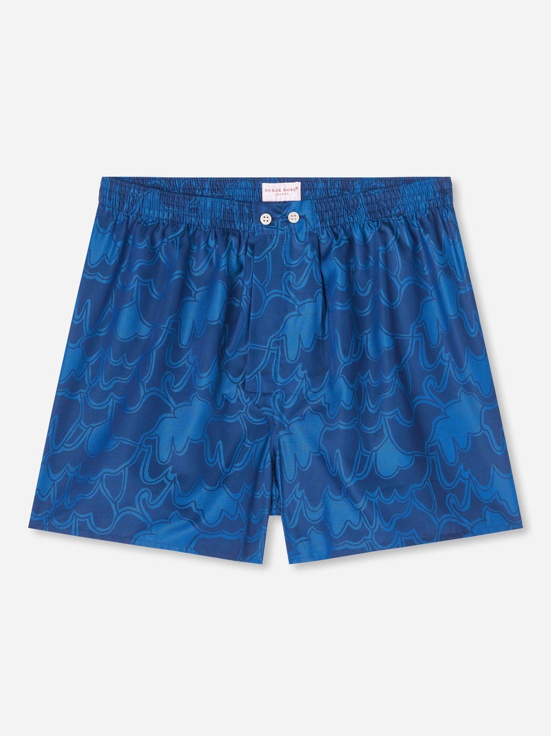 Men's Classic Fit Boxers Paris 23 Cotton Jacquard Navy - 1