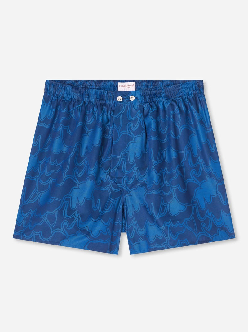 Men's Classic Fit Boxers Paris 23 Cotton Jacquard Navy 1