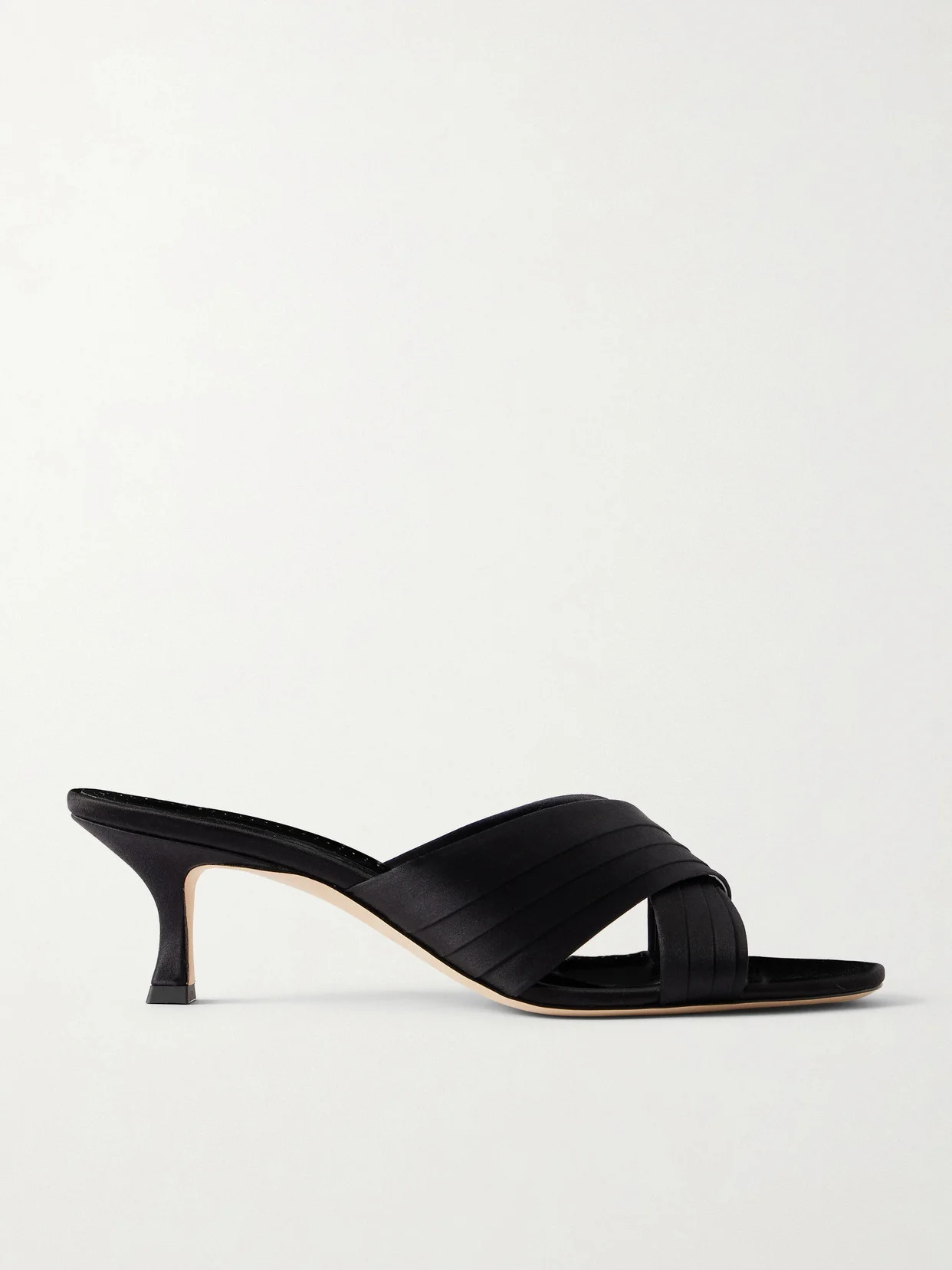 Viera 50 Satin Mules - 1