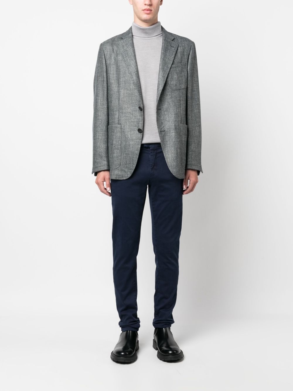 roll-neck fine-knit wool jumper - 2