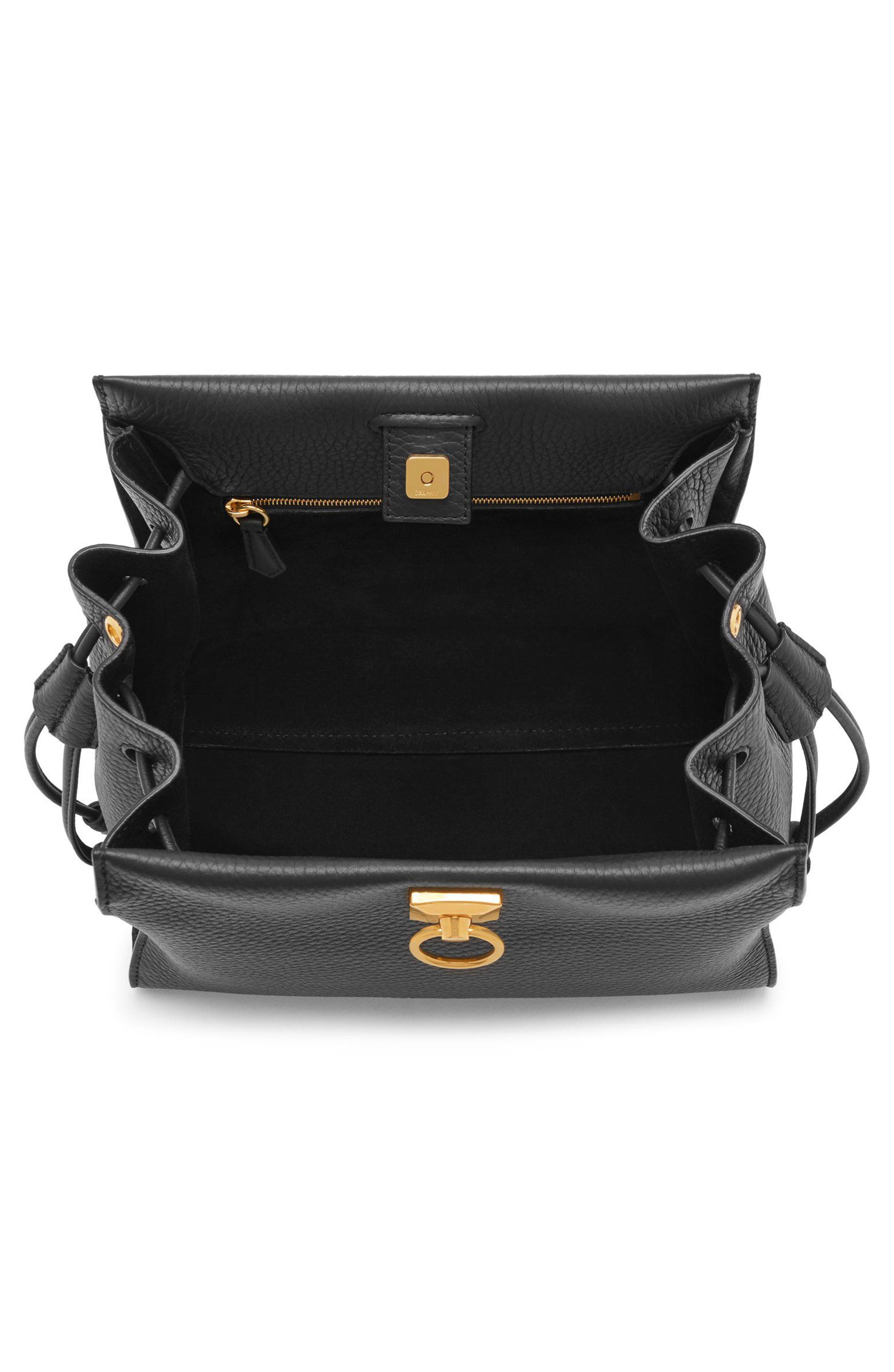 Small Iris Leather Top Handle Bag - 3