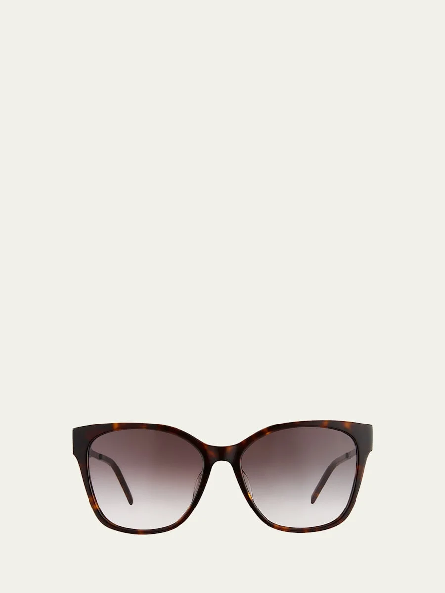 Square Acetate & Metal Sunglasses - 1
