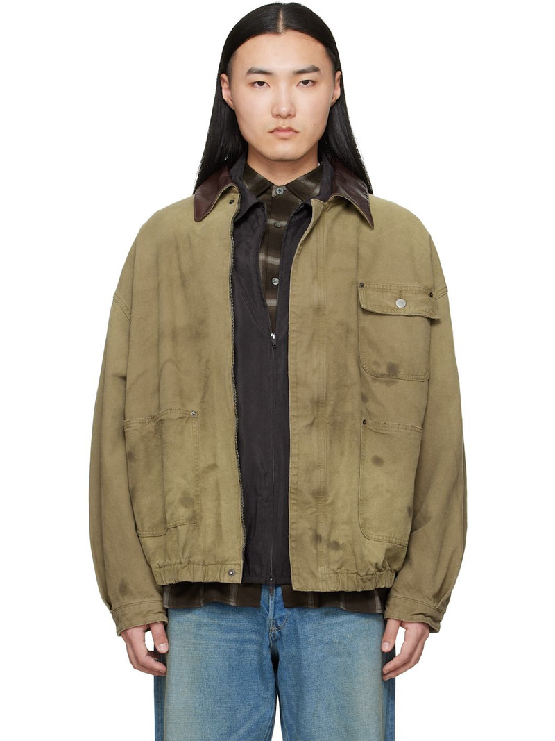 Khaki Sulfur Dyed Oxford Vintage Jacket 1