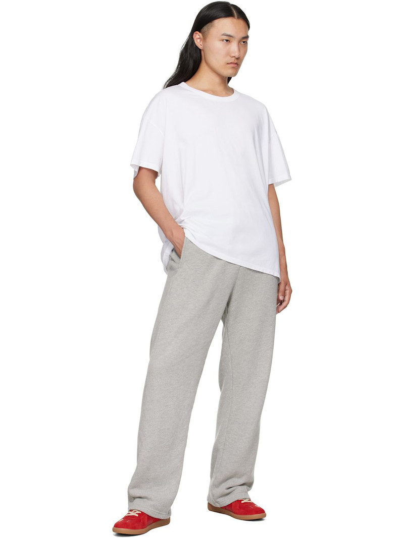 LES TIEN Gray Heavyweight Classic Sweatpants outlook