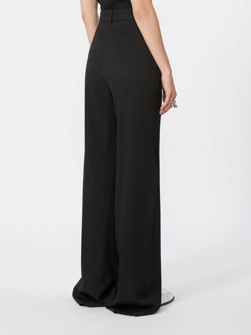 GIRELLO Flared trousers in a viscose blend - BLACK 4