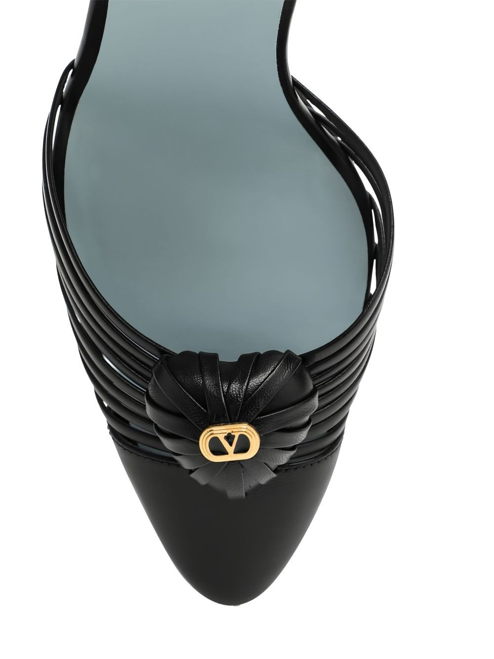 85mm strapped heart-detail heeled pumps - 4