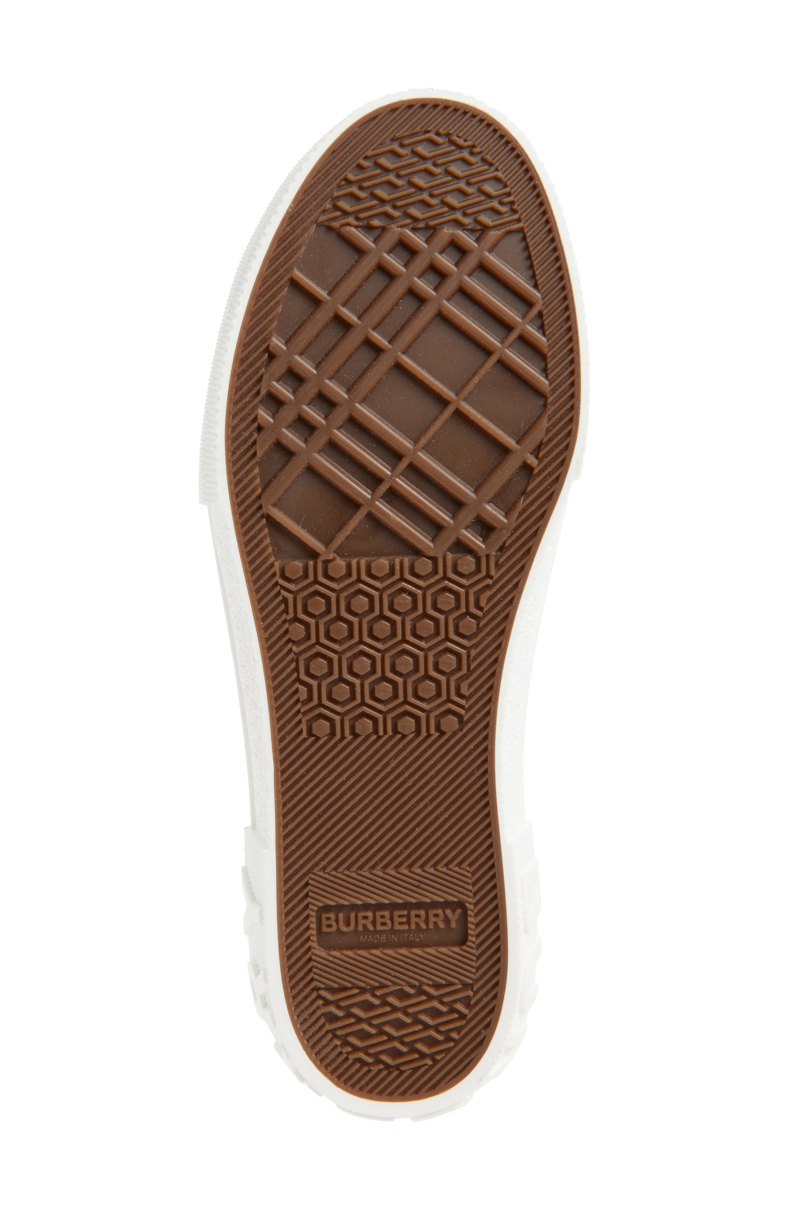 burberry Jack Check Low Top Sneaker in Gull at Nordstrom - 7