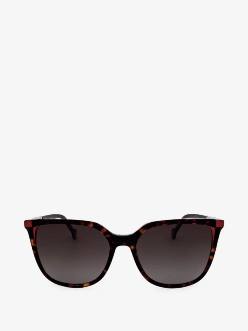 tortoiseshell-effect square-frame sunglasses - 1