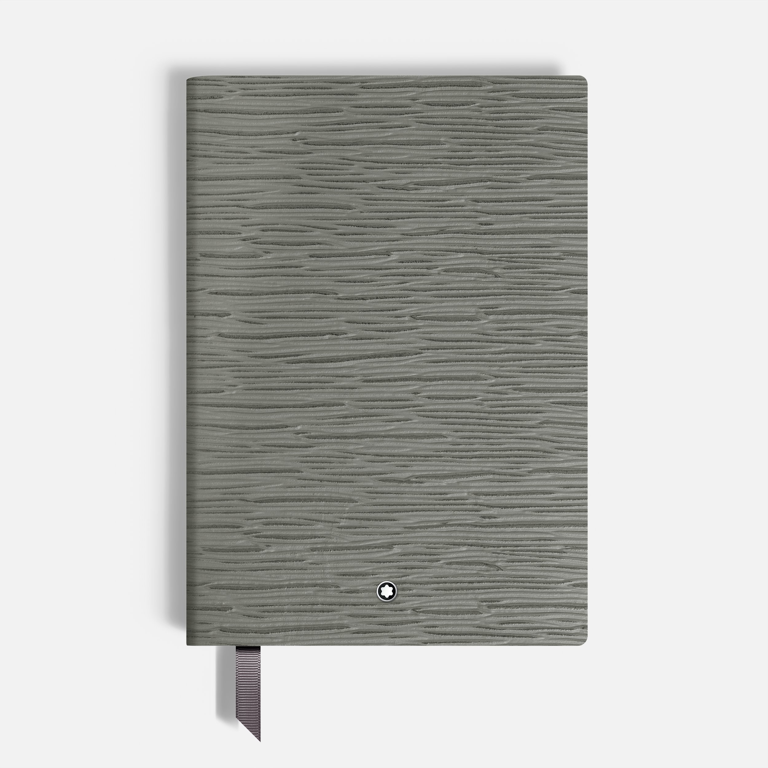 Notebook small, 4810 Medium Grey Leather, Grey, Lined Pages - 1