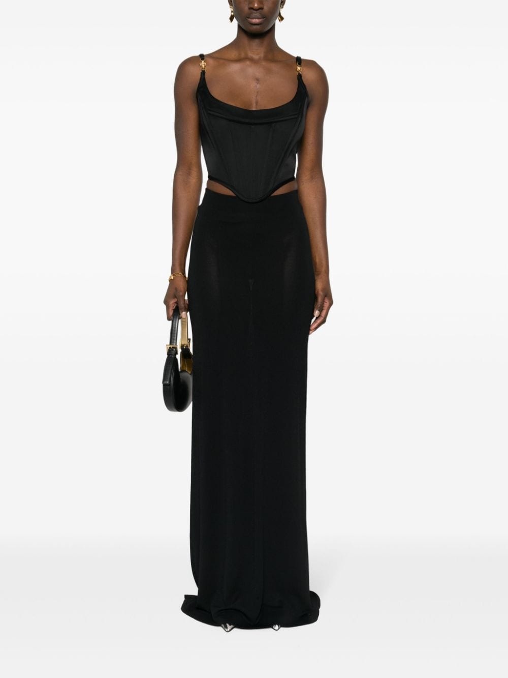 Medusa '95 satin corset top - 2