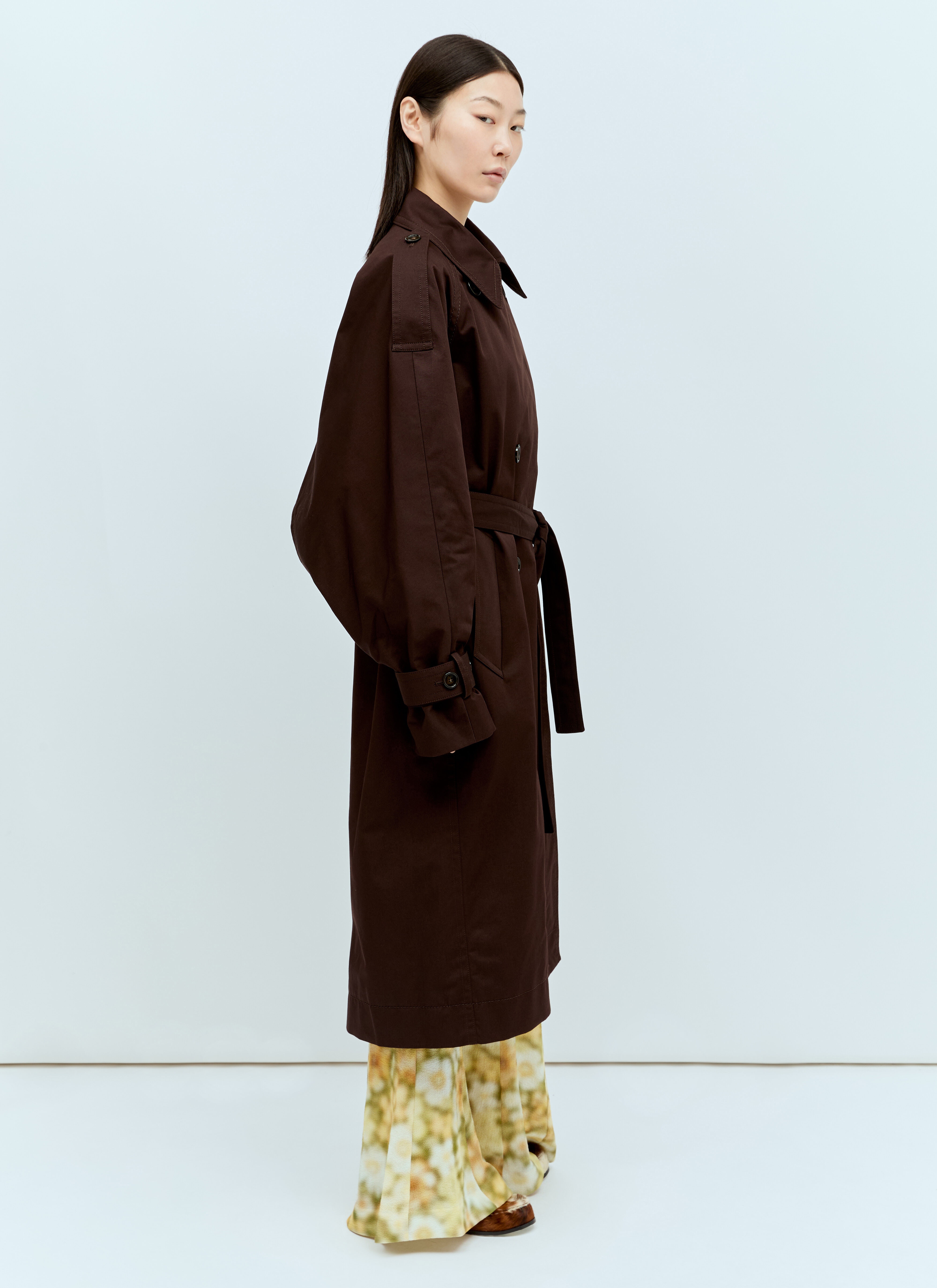 Double-Breasted Trench Coat - 3