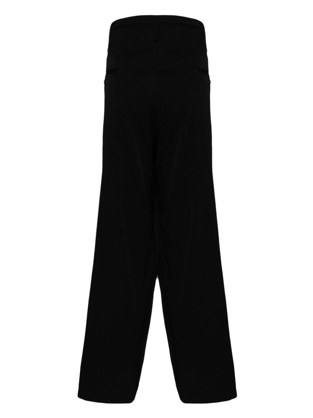 dropped-crotch wool trousers - 2