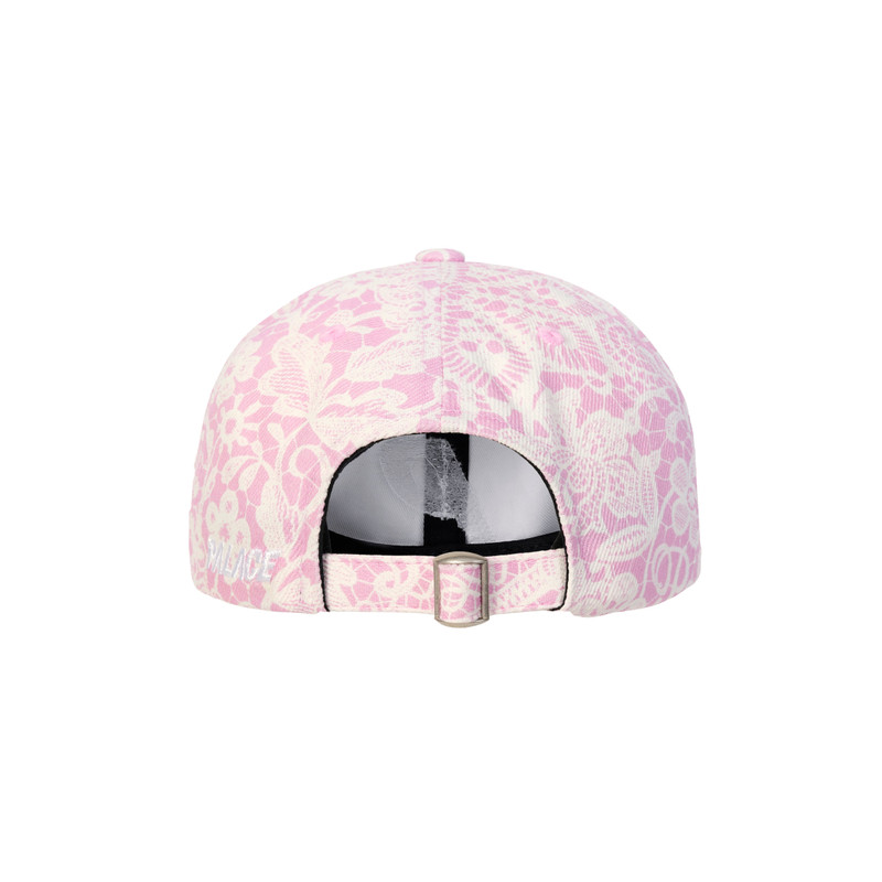 PALACE P 6-PANEL DENIM LACE PRINT PINK outlook